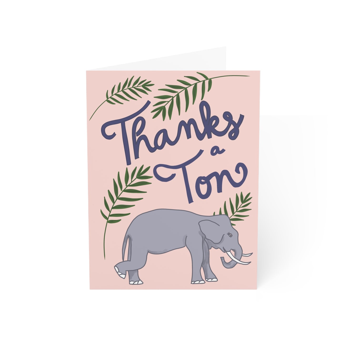 Thank You Elephant Greeting Cards (1, 10, 30, and 50pcs)