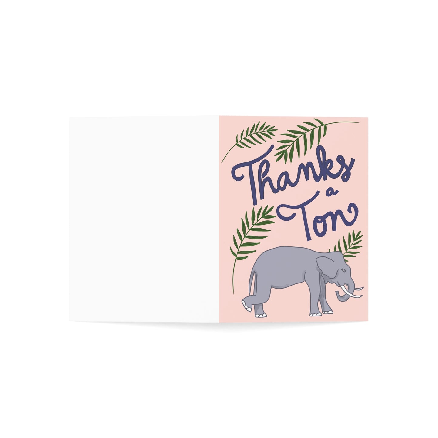 Thank You Elephant Greeting Cards (1, 10, 30, and 50pcs)
